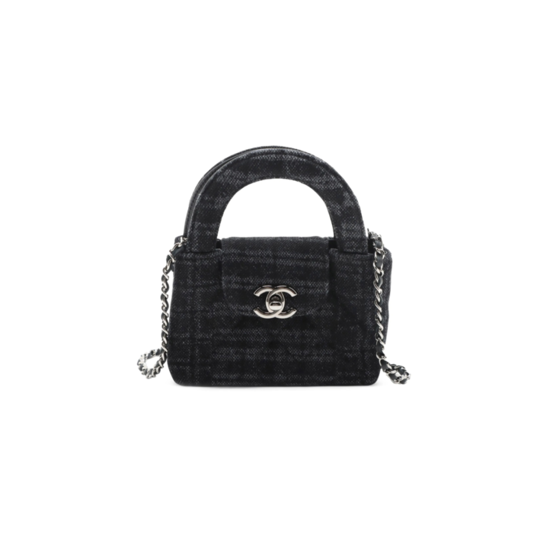 CHANEL KELLY NANO SHOPPING BAG DENIM AS3435 (12.5*8.3*4cm)